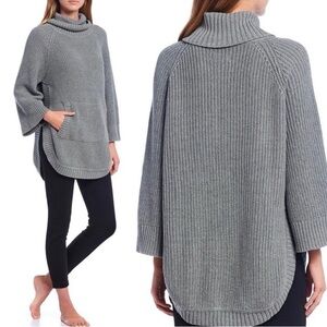 UGG Gray Poncho Knit Sweater Woman’s Size L